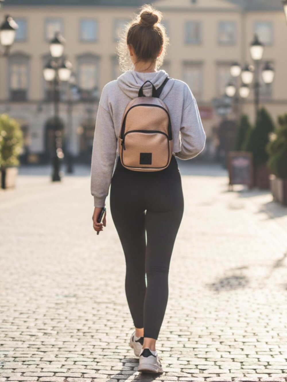 REEBOK Rose Gold Metallic Mini Backpack